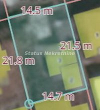 Nekretnina: Futog-Uknjižen Građevinski Plac 310 m2 sa predatim Projektom za kuću-065/385 8880