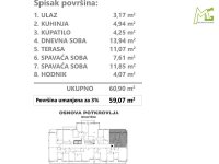 Nekretnina: Nova Detelinara, Novi Sad, 59.07m2 ID#10948