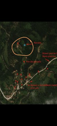 Nekretnina: Gradjevinsko zemljiste u selu Crni Vrh na Babinom Zubu