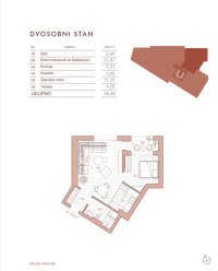 Nekretnina: Centar, Dalmatinska, 55,48m2 novogradnja