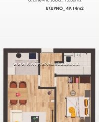 Nekretnina: Na prodaju jednosoban stan u izgradnji Tivat