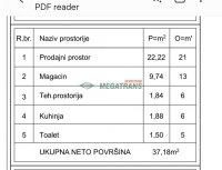 Nekretnina: Lokal 37 m2 – Novo naselje, ul.Branislava Borote Pogodan za razne delatnost ID#3430