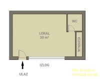 Nekretnina: Novi Beograd, Fontana - Narodnih heroja, 30m2