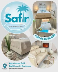 Nekretnina: Apartmani Safir 1 i Safir 2 i Safir 3 u Krusevcu za odmor i prenociste